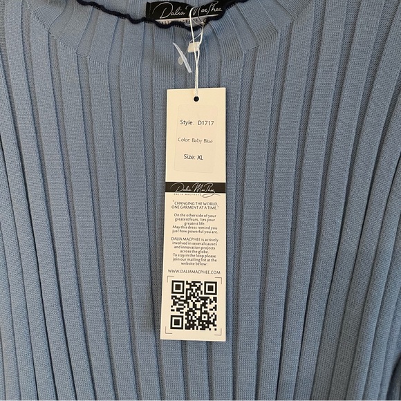 “NEW” DALIA MACPHEE Baby Blue Dress - Picture 9 of 9